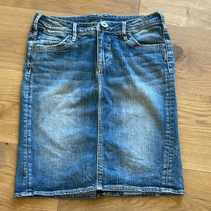 SILVER Monroe jean skirt, size W26